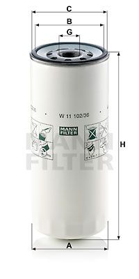 MANN-FILTER Eļļas filtrs W 11 102/36