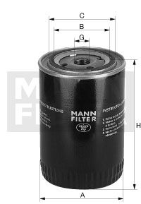 MANN-FILTER Масляный фильтр W 1126/4