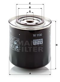 MANN-FILTER Eļļas filtrs W 1130