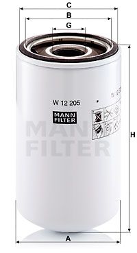MANN-FILTER Eļļas filtrs W 12 205