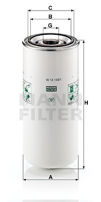 MANN-FILTER Eļļas filtrs W 13 145/1