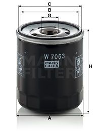 MANN-FILTER Eļļas filtrs W 7053