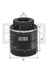 MANN-FILTER Eļļas filtrs W 712/90