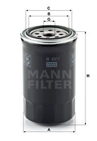 MANN-FILTER Eļļas filtrs W 8011