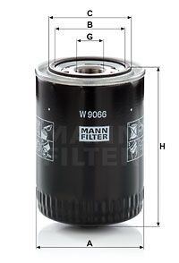 MANN-FILTER Eļļas filtrs W 9066