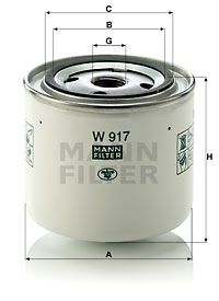 MANN-FILTER Filtrs, Hidropacēlāja sistēma W 917