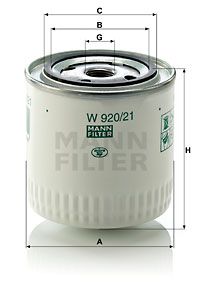MANN-FILTER Filtrs, Hidropacēlāja sistēma W 920/21