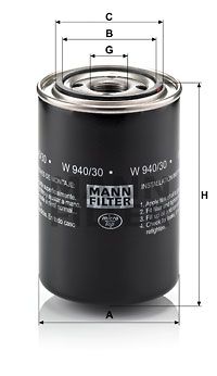MANN-FILTER Eļļas filtrs W 940/30