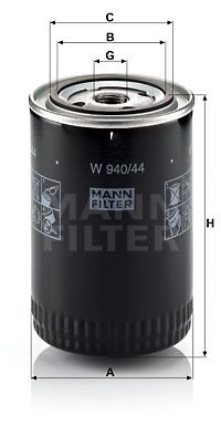MANN-FILTER Eļļas filtrs W 940/44