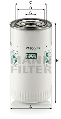 MANN-FILTER Hidrofiltrs, Automātiskā pārnesumkārba W 950/13