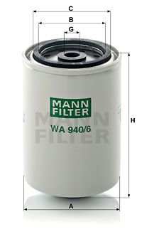 MANN-FILTER Фильтр охлаждающей жидкости WA 940/6