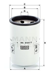 MANN-FILTER Dzesēšanas šķidruma filtrs WA 956/3