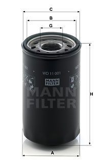 MANN-FILTER Filtrs, Hidropacēlāja sistēma WD 11 001