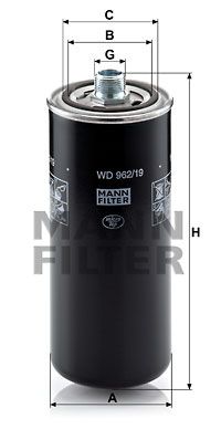 MANN-FILTER Гидрофильтр, автоматическая коробка передач WD 962/19