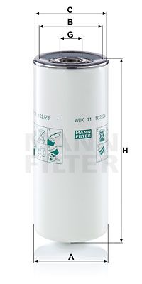 MANN-FILTER Топливный фильтр WDK 11 102/23
