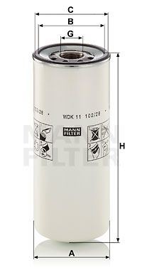 MANN-FILTER Degvielas filtrs WDK 11 102/28