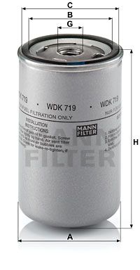 MANN-FILTER Degvielas filtrs WDK 719