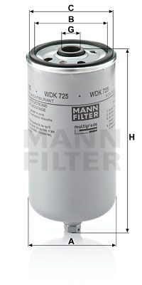 MANN-FILTER Degvielas filtrs WDK 725