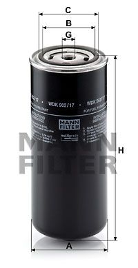 MANN-FILTER Degvielas filtrs WDK 962/17