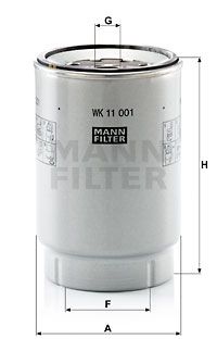 MANN-FILTER Degvielas filtrs WK 11 001 x