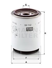 MANN-FILTER Топливный фильтр WK 1142 x