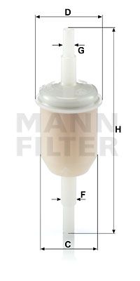 MANN-FILTER Filtrs, Kartera ventilācijas sistēma WK 31/2 (10)