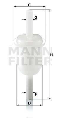 MANN-FILTER Degvielas filtrs WK 31/4