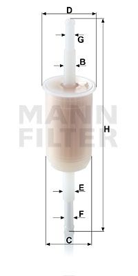 MANN-FILTER Degvielas filtrs WK 32