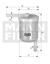 MANN-FILTER Degvielas filtrs WK 42/11