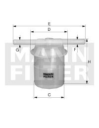 MANN-FILTER Degvielas filtrs WK 42/80