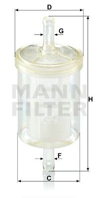 MANN-FILTER Degvielas filtrs WK 43/13