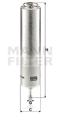 MANN-FILTER Degvielas filtrs WK 5001