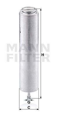 MANN-FILTER Degvielas filtrs WK 5002 x