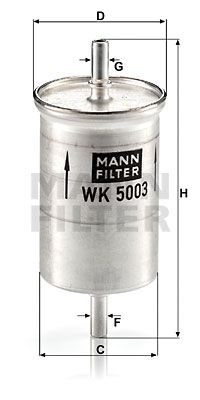 MANN-FILTER Degvielas filtrs WK 5003