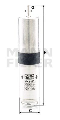 MANN-FILTER Топливный фильтр WK 5015 z