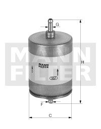 MANN-FILTER Degvielas filtrs WK 504