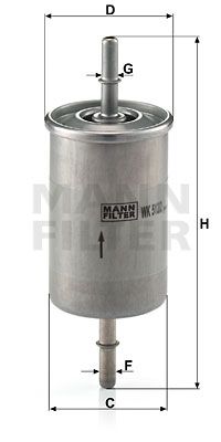 MANN-FILTER Топливный фильтр WK 512/2