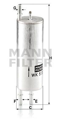 MANN-FILTER Топливный фильтр WK 513/3