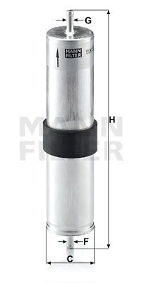 MANN-FILTER Degvielas filtrs WK 521/4