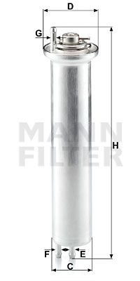 MANN-FILTER Degvielas filtrs WK 532