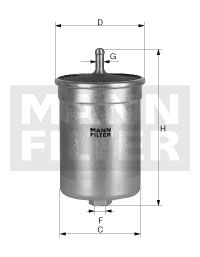 MANN-FILTER Топливный фильтр WK 56/3
