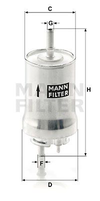 MANN-FILTER Degvielas filtrs WK 59 x
