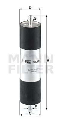MANN-FILTER Degvielas filtrs WK 6001