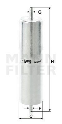 MANN-FILTER Degvielas filtrs WK 6011