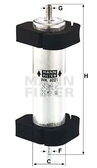 MANN-FILTER Degvielas filtrs WK 6021