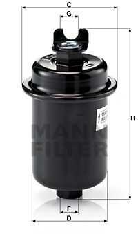 MANN-FILTER Degvielas filtrs WK 612/4