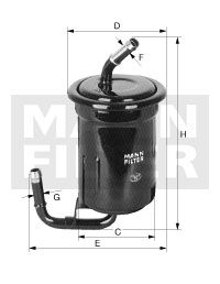 MANN-FILTER Топливный фильтр WK 614/13