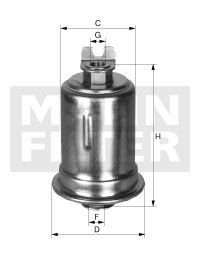 MANN-FILTER Топливный фильтр WK 614/28