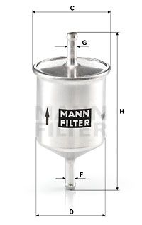 MANN-FILTER Degvielas filtrs WK 66