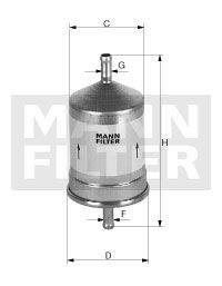 MANN-FILTER Топливный фильтр WK 66/1
